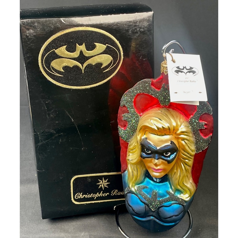 Christopher Radko Batgirl Ornament 1997 Christmas Limited 1886/3000 DC Comics